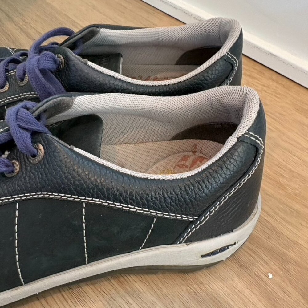 Keen Presidio Women’s Lace Up Hiking Shoes rubber toe blue leather 9.5 - Picture 5 of 9